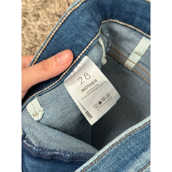Mother Denim The Patch Pocket Insider Ankle Happy Pill Wash High Rise Jeans 28 - Picture 4 of 13